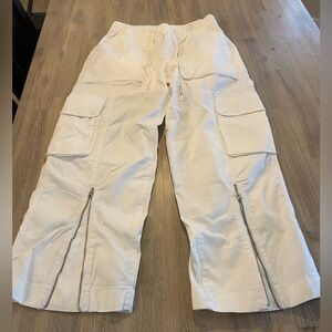 NWT! Abercrombie & Fitch Wide Leg Cargo Pocket Pants Medium $100 Baggy High rise